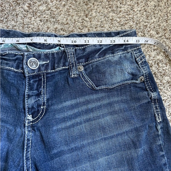 Maurices Vintage Dark Blue Boot Cut Jeans Denim Low Rise Casual 9 10 - Picture 6 of 8